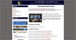 Desktop Screenshot of hobby-astronomie.com